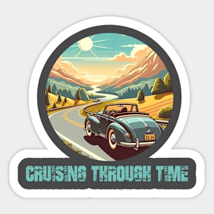 Vintage scenic design Sticker